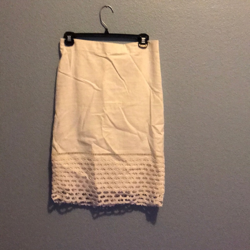 Ann Taylor ivory skirt.